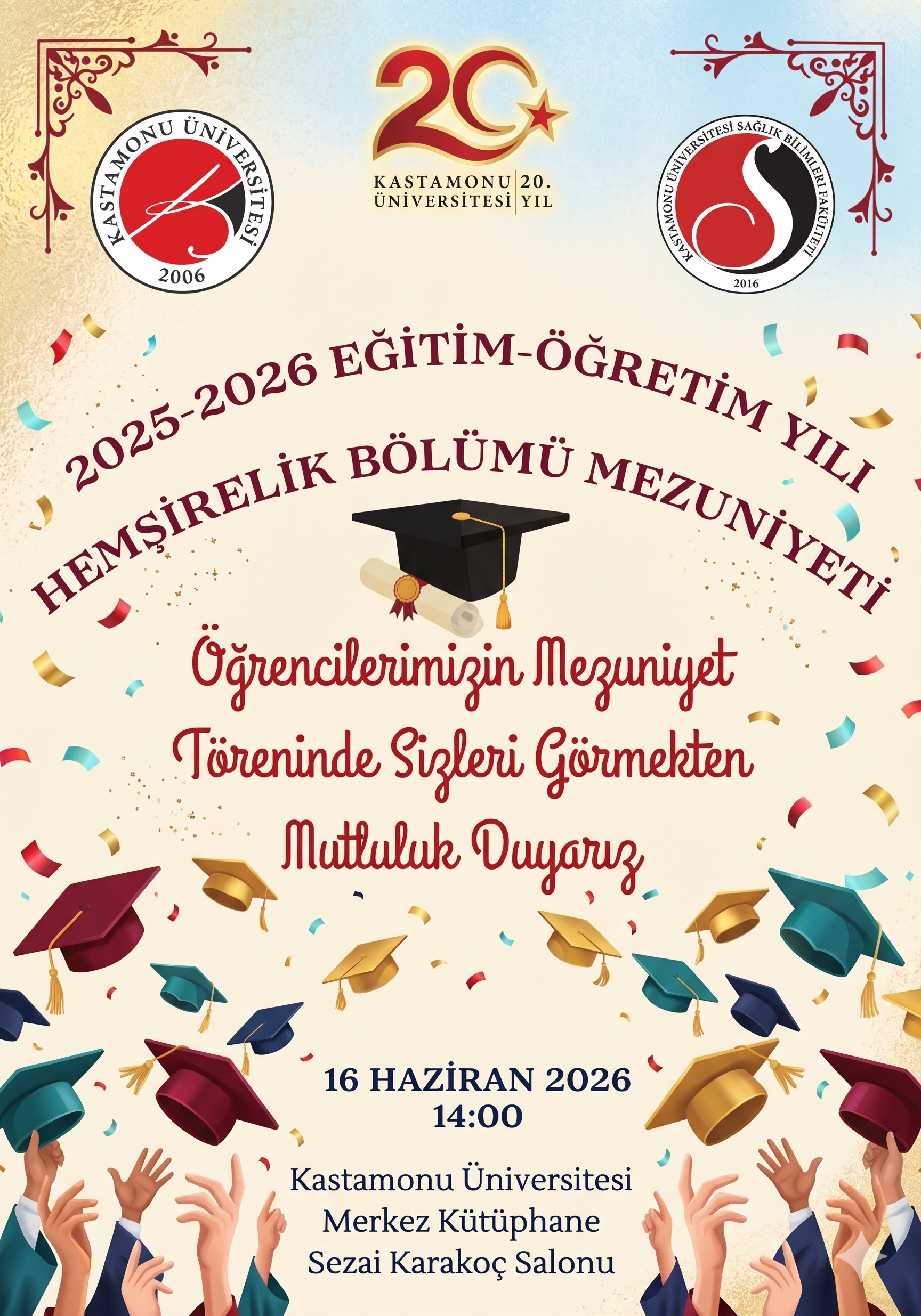 2025-2026 Eğitim Öğretim Yılı Mezuniyet Töreni Davetiyesi